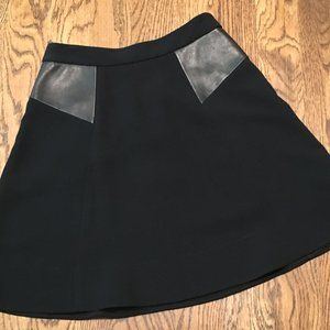Rag & Bone Skirt Gayle Lamb Size 4 Black New York